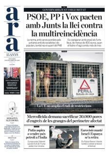 LA UE NO AMPLIA EL RADI DE RESTRICCIONS
MERCOLLEIDA DEMANA SACRIFICAR 30.000 PORCS D’ENGREIX DE LES GRANGES DEL PERÍMETRE AFECTAT