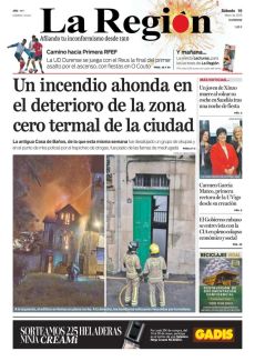 UN INCENDIO AHONDA EN EL DETERIORO DE LA ZONA CERO TERMAL DE LA CIUDAD